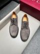 Gucci Man Grey Calfskin Business Leather Shoes 042892 (4)_th.jpg